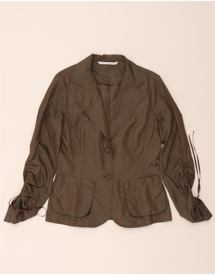 PENNY BLACK Womens 2 Button Blazer Jacket UK 10 Small Brown Vintage Penny Black and Second-Hand Penny Black from Messina Hembry 