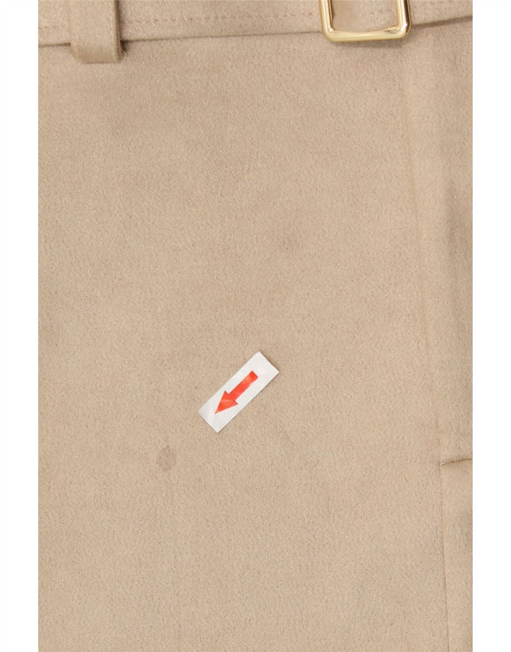 Zara Dame Mininederdel Medium W28 Beige Polyester