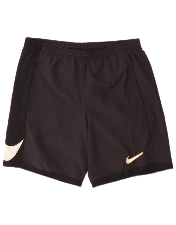 Nike Mens Graphic Slim Fit Sport Shorts Medium Black Colourblock Sports