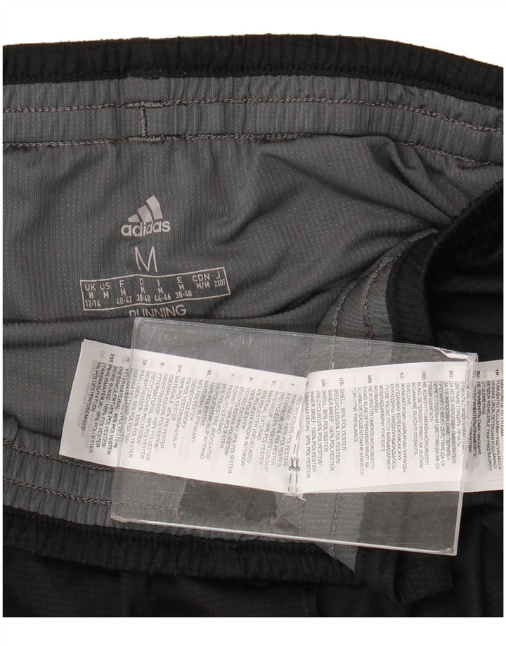 Adidas grafiske sportsshorts til kvinder UK 12/14 medium sort polyester