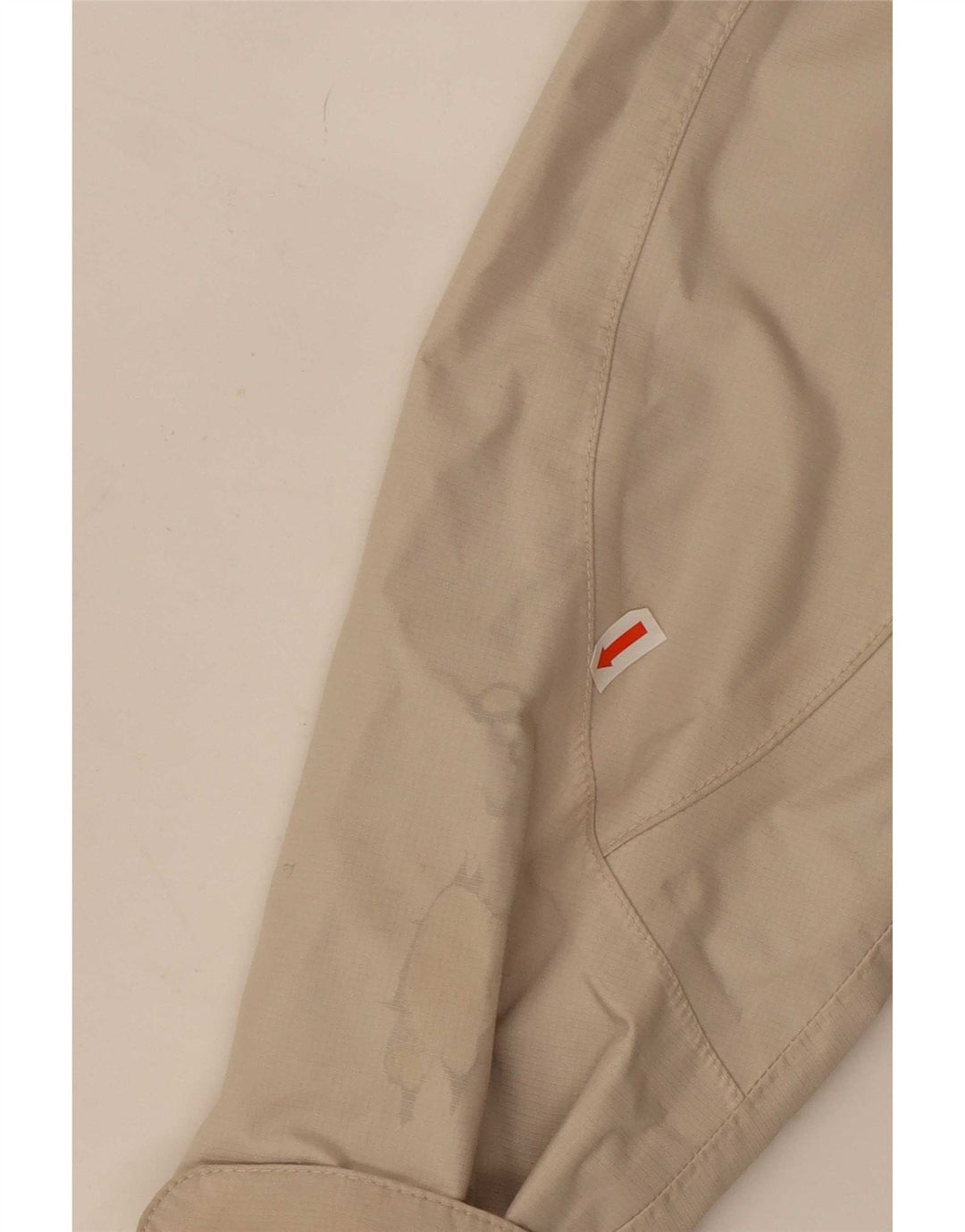 The North Face Dame Hætte Oversized regnjakke UK 10 Small Beige Nylon