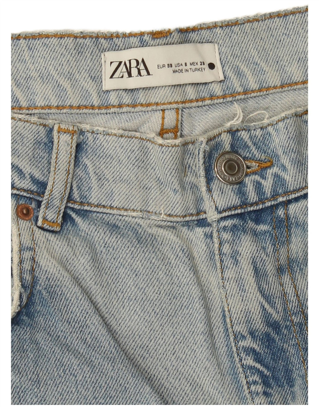 Zara Dame Løse Jeans EU 38 Small W28 L26 Blå