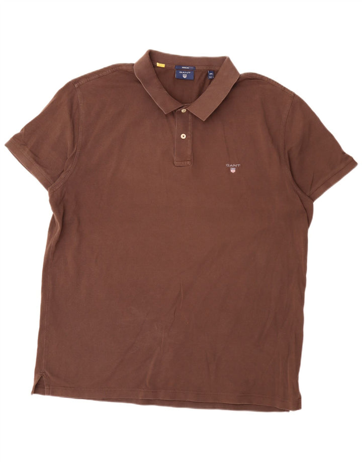 Gant Herre Regular Fit Polo Shirt 3XL Brun Bomuld