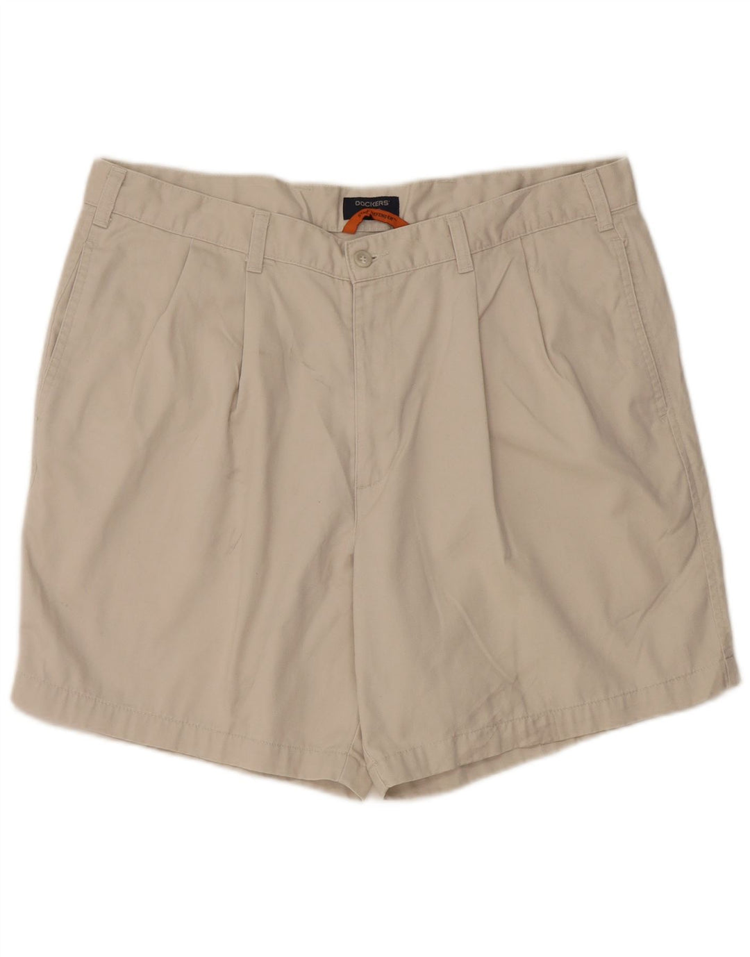 DOCKERS Herre Stain Defender Pegged Chino Shorts W38 XL Grå Bomuld