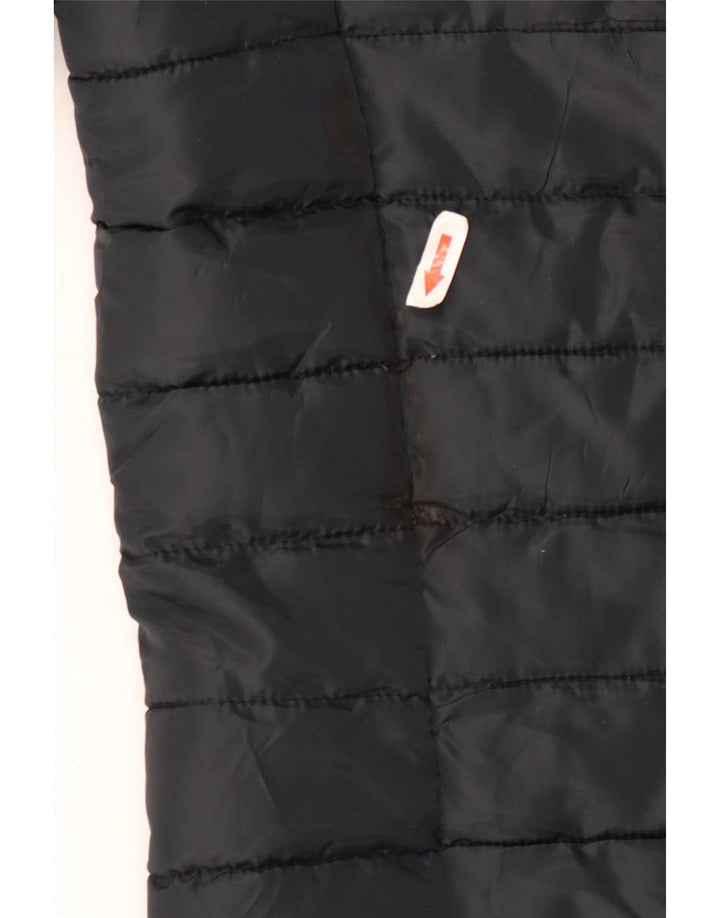 Jack & Jones Herre hættepolstret jakke UK 36 Lille sort polyester