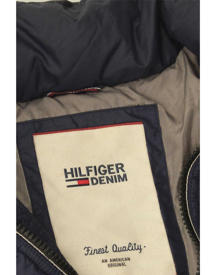 Tommy Hilfiger Herre polstret jakke UK 36 Small Navy Blue Polyester