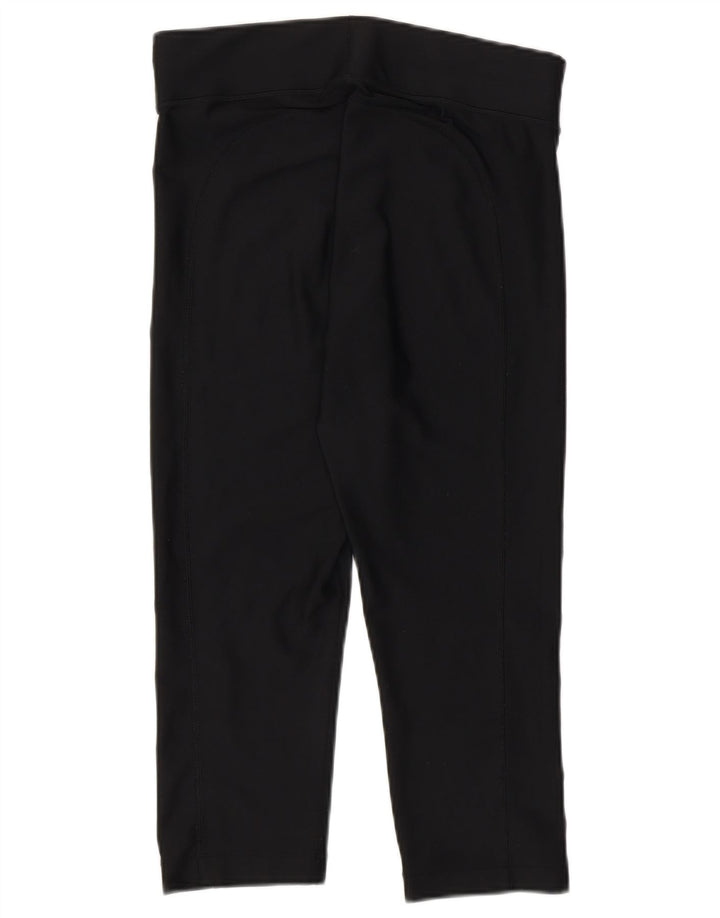 Under Armour Womens Heat Gear Capri Leggings UK 12 Medium Black