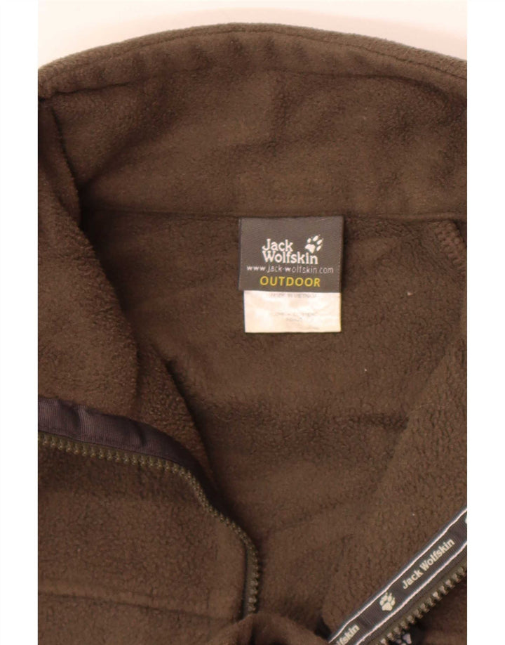 Jack Wolfskin Herre Liner Fleecejakke UK 40/42 Stor Khaki Polyester