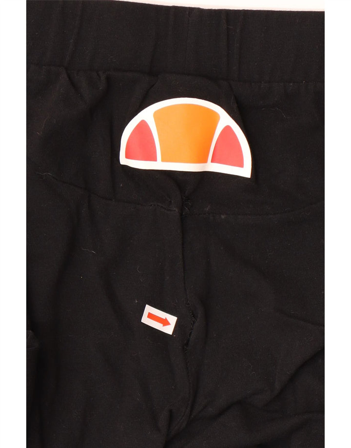 ELLESSE Womens Graphic Leggings UK 8 Small Black