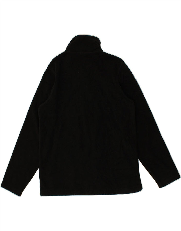 LOTTO Womens Fleece Jacket UK 14 Large Black Polyester Vintage Lotto and Second-Hand Lotto from Messina Hembry 