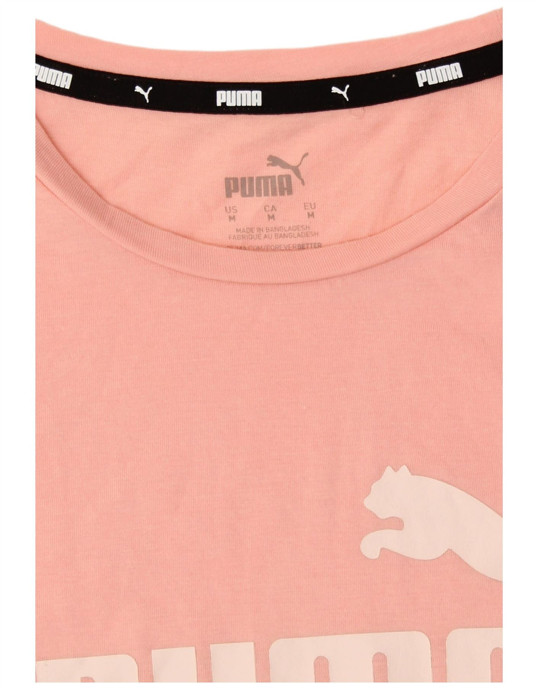 Puma Grafisk T-Shirt Top UK 14 Medium Pink