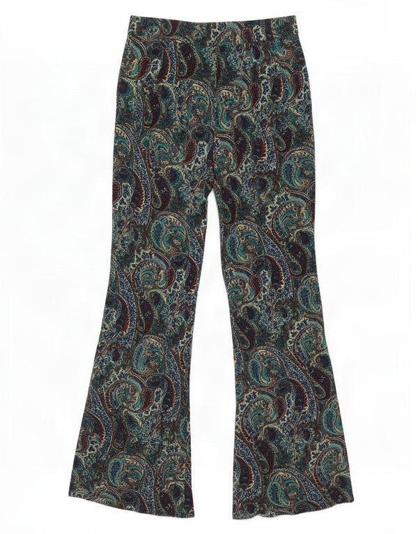 Zara Dame Flare Casual Bukser Medium W28 L32 Flerfarvet Paisley