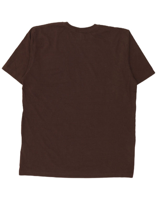 Carhartt Herre høj Original Fit T-Shirt Top XL Brun Bomuld