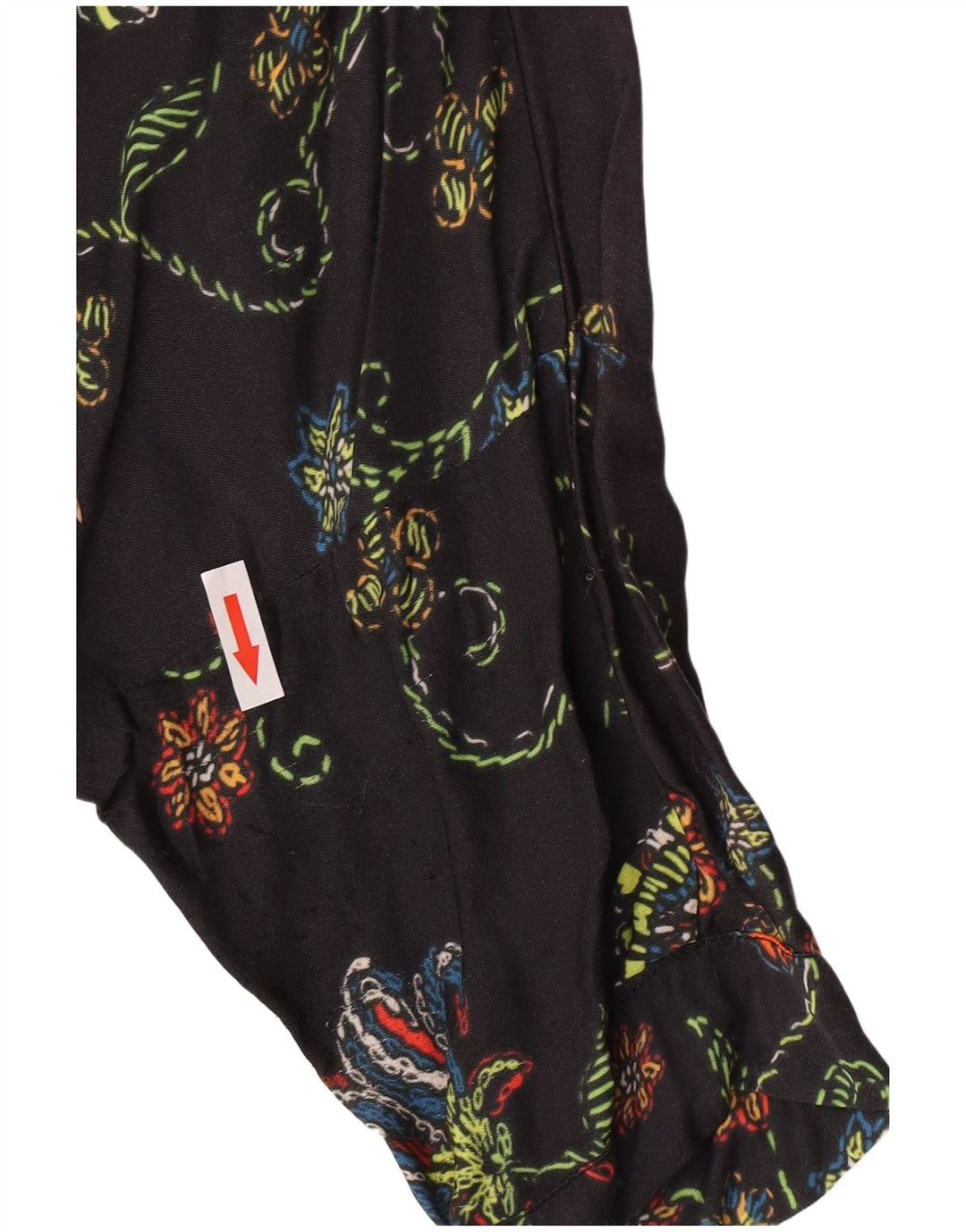 Desigual Dame Tunika Top UK 12 Medium Black Floral