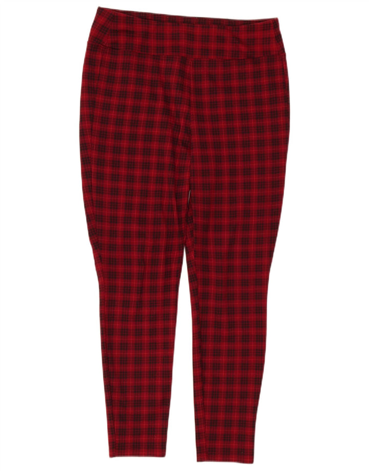 Gap Dame Skinny Casual Bukser Medium W30 L26 Rød ternet