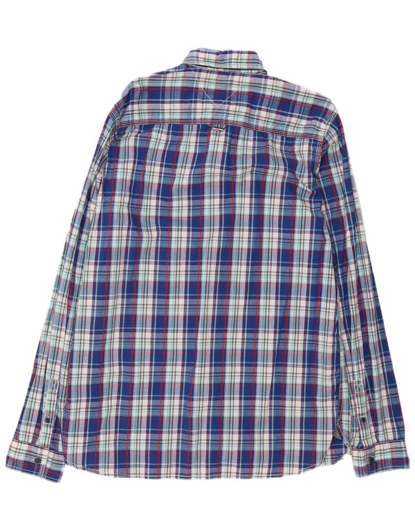 Tommy Hilfiger herreskjorte 2XL blå ternet bomuld