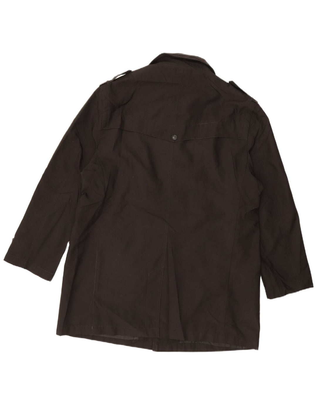 MARKS & SPENCER Mens Autograph Trench Coat UK 42 XL Black