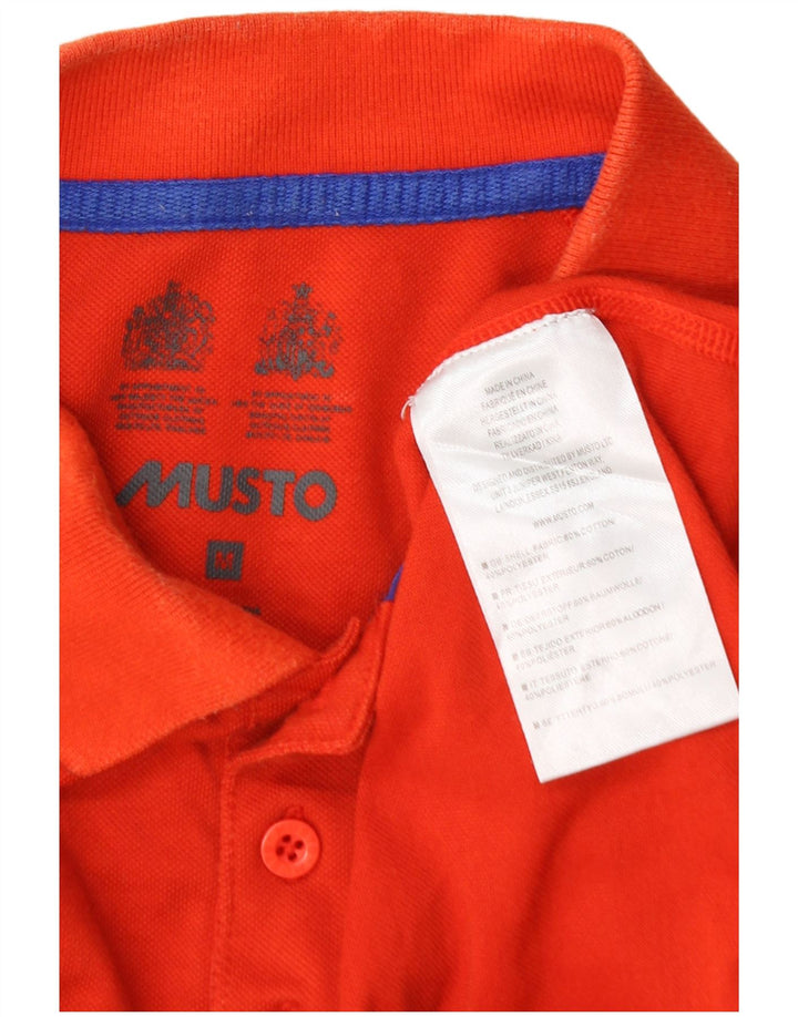 Musto Langærmet Polo Shirt til mænd Medium Orange Bomuld
