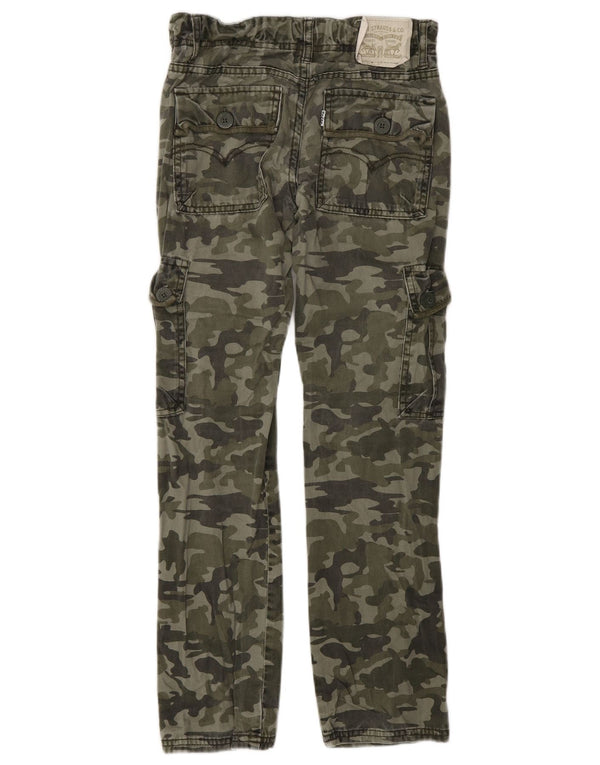 Levi's Boys Straight Cargo Bukser 11-12 år W26 L27 Khaki Camouflage