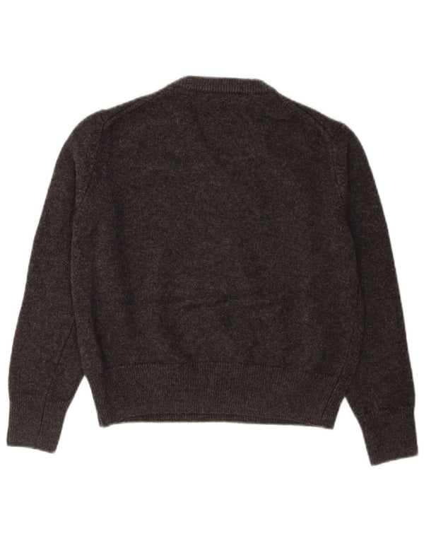 Massimo Dutti Dame Regular Fit V-hals sweater UK 10 Small Grey