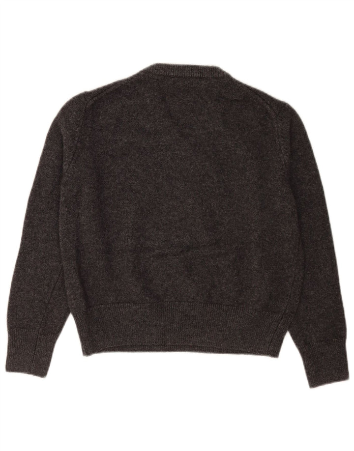 Massimo Dutti Dame Regular Fit V-hals sweater UK 10 Small Grey