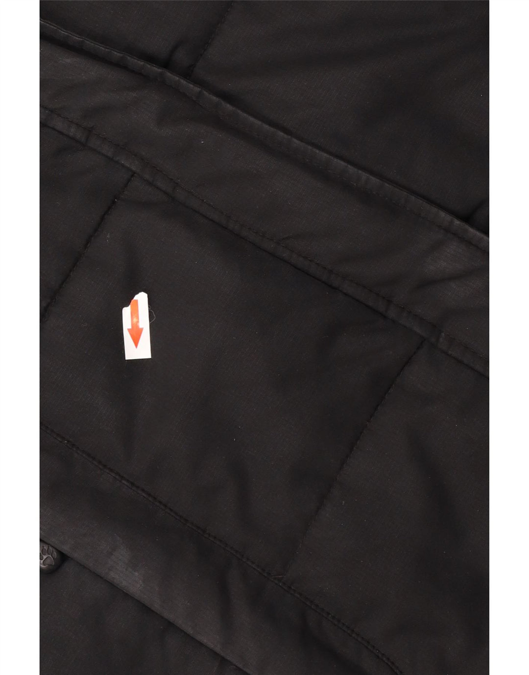 Jack Wolfskin Dame Hætte Polstret Frakke UK 12/14 Medium Sort Polyester