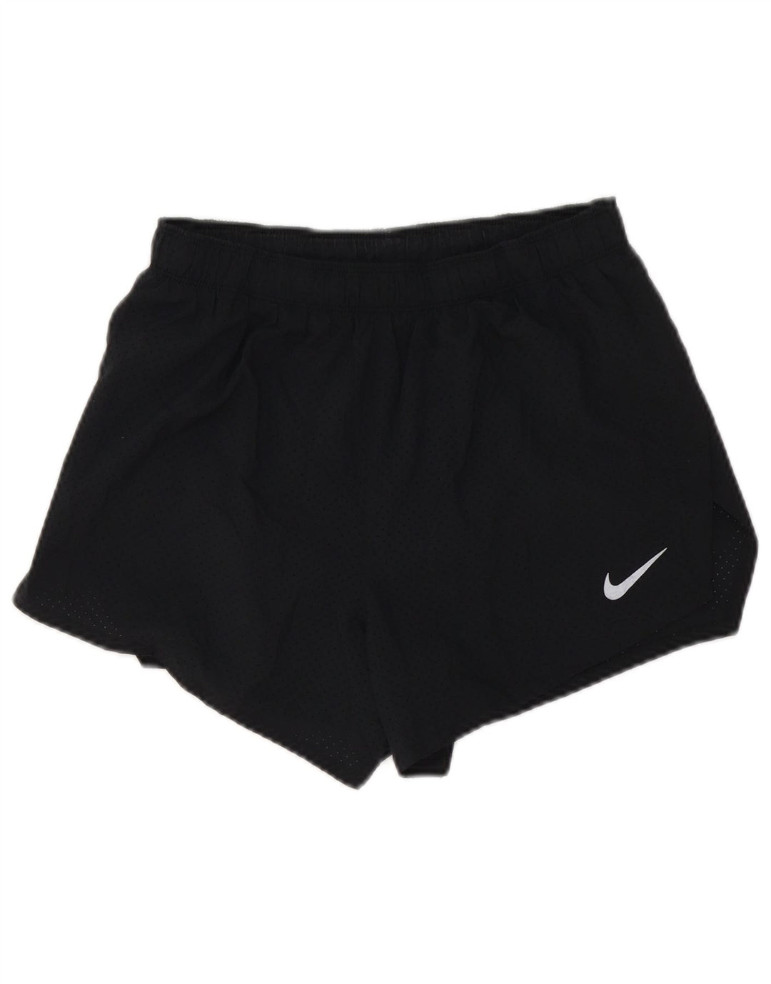 Nike Dame Dri Fit Sports Shorts UK 12 Medium Sort Polyester