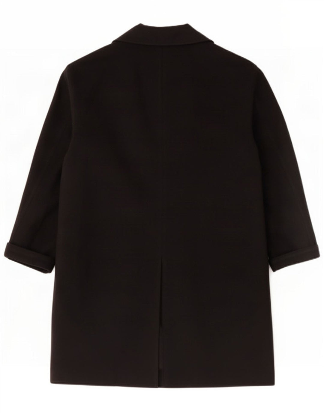 Topshop Dame Oversized Overfrakke UK 14 Stor Sort Bomuld