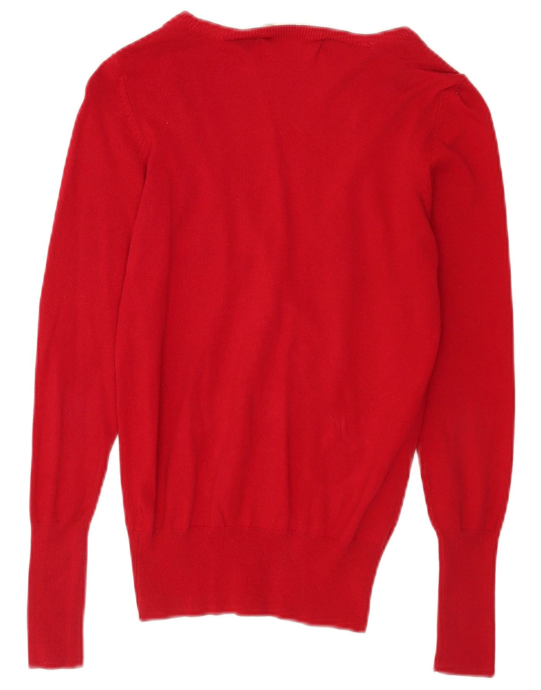 Zara Dame Cardigan Sweater UK 10 Lille Rød