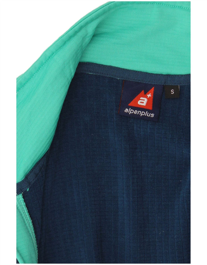 Alpenplus træningsdragt topjakke til kvinder UK 10 Lille turkis farveblok