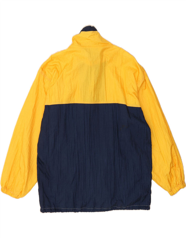 VINTAGE Mens Rain Jacket UK 40 Large Yellow Colourblock Nylon Vintage Vintage and Second-Hand Vintage from Messina Hembry 