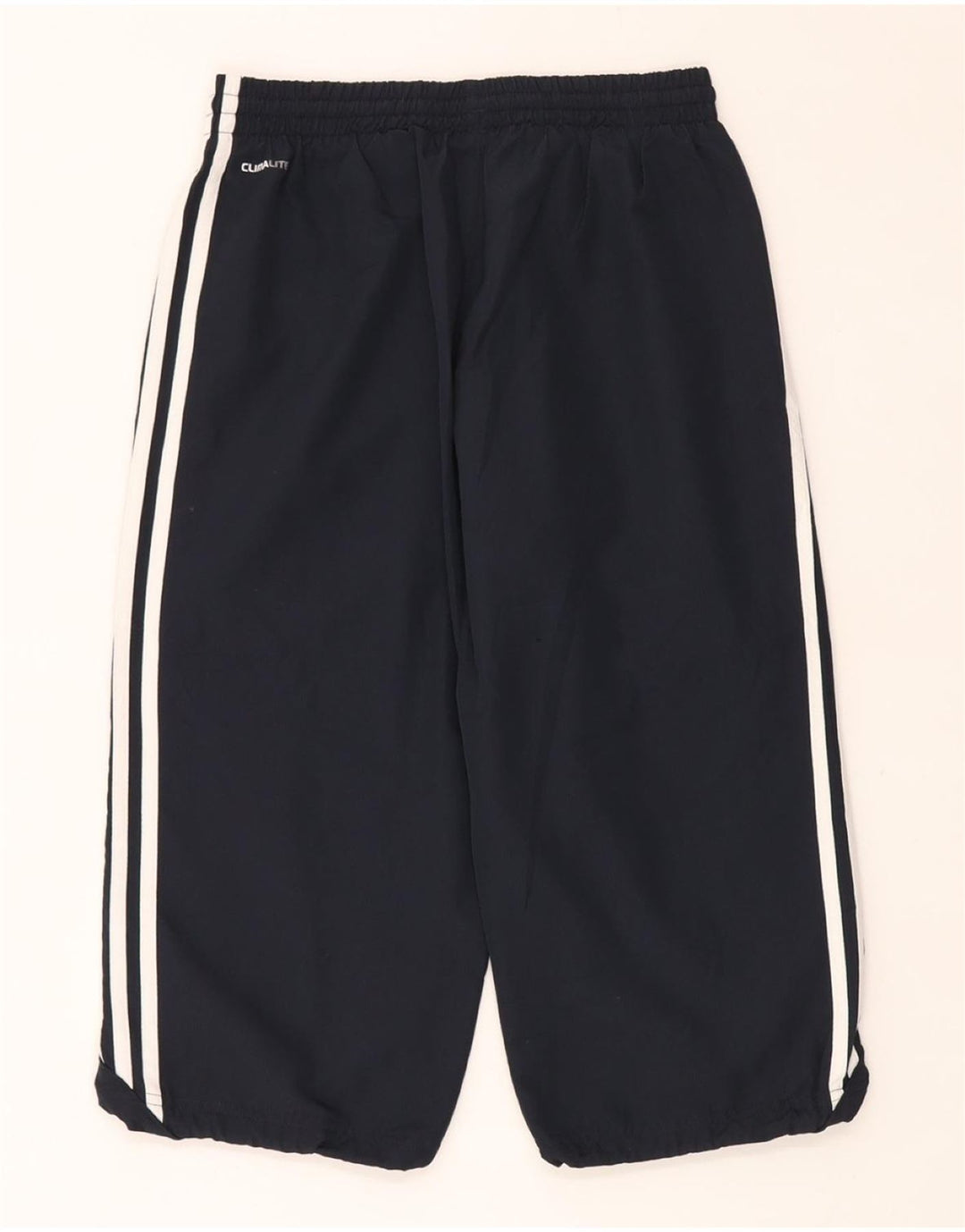 ADIDAS Dame Climalite Capri træningsdragt Bukser UK 6 XS Navy Blue