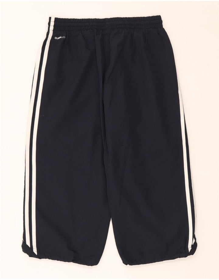 ADIDAS Dame Climalite Capri træningsdragt Bukser UK 6 XS Navy Blue