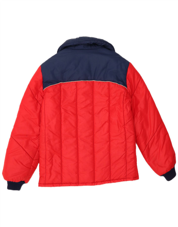Vintage Mens Padded Jacket IT 48 Medium Red