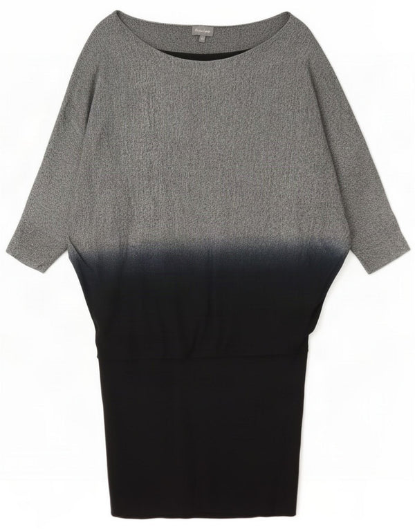 Phase Eight Womens Drop Waist Dress UK 12 Medium Black Colourblock