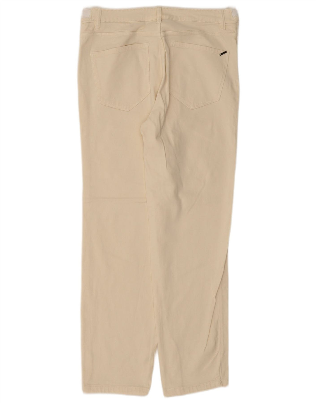 Massimo Dutti Dame Straight Jeans EU 42 Large W32 L28 Beige