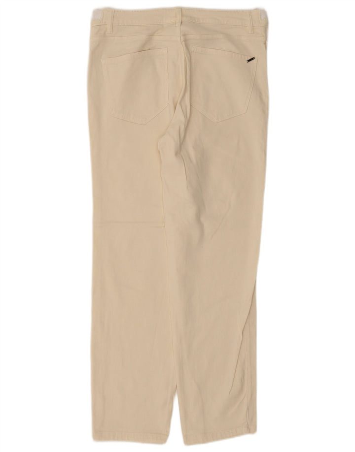 Massimo Dutti Dame Straight Jeans EU 42 Large W32 L28 Beige