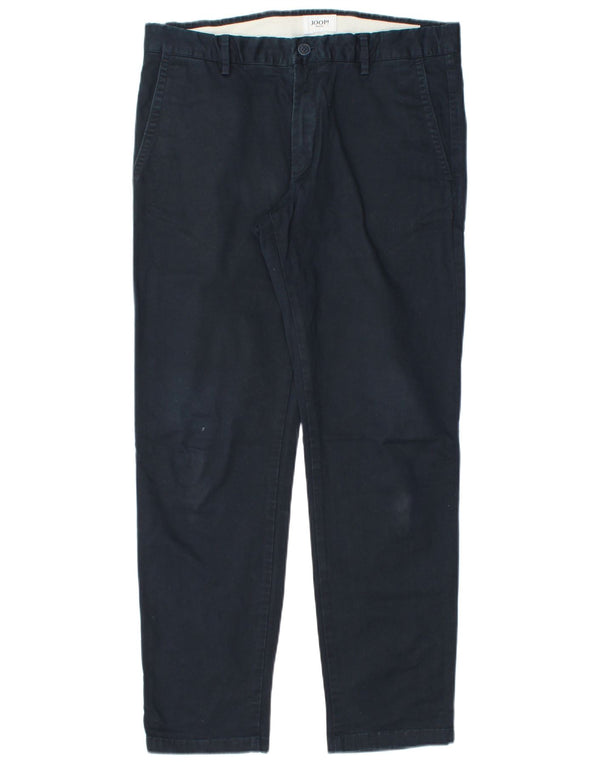 Joop Herre Modern Fit Slim Chino Bukser W31 L30 Marineblå Bomuld