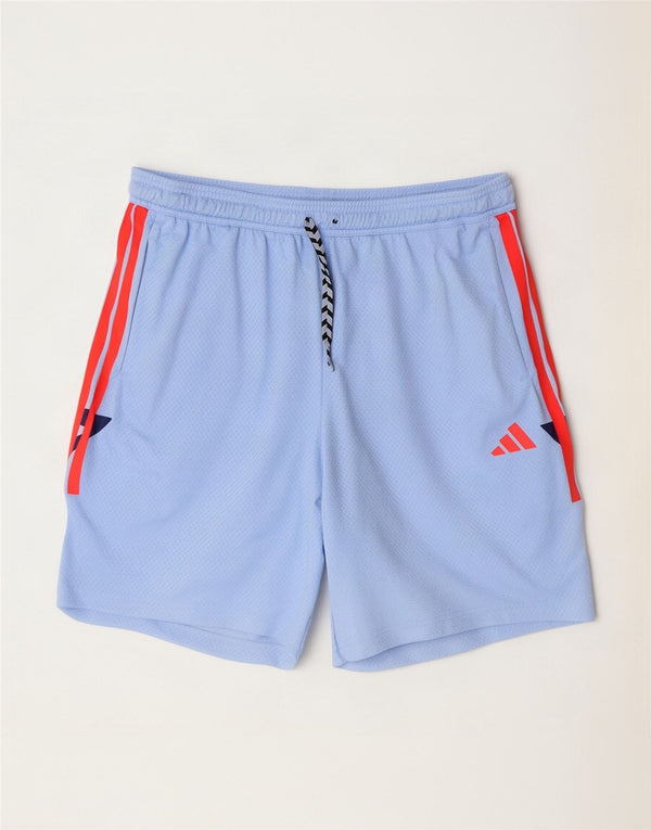 Adidas Herre Sportshorts XL Blå Colourblock Polyester