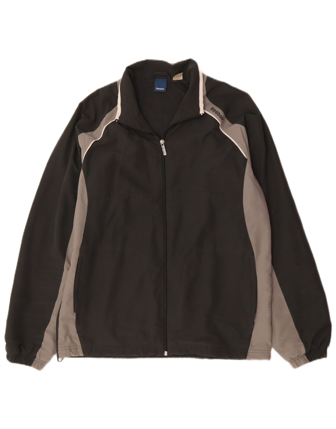 Reebok Træningsdragt til mænd Top jakke Lille sort Colourblock Polyester