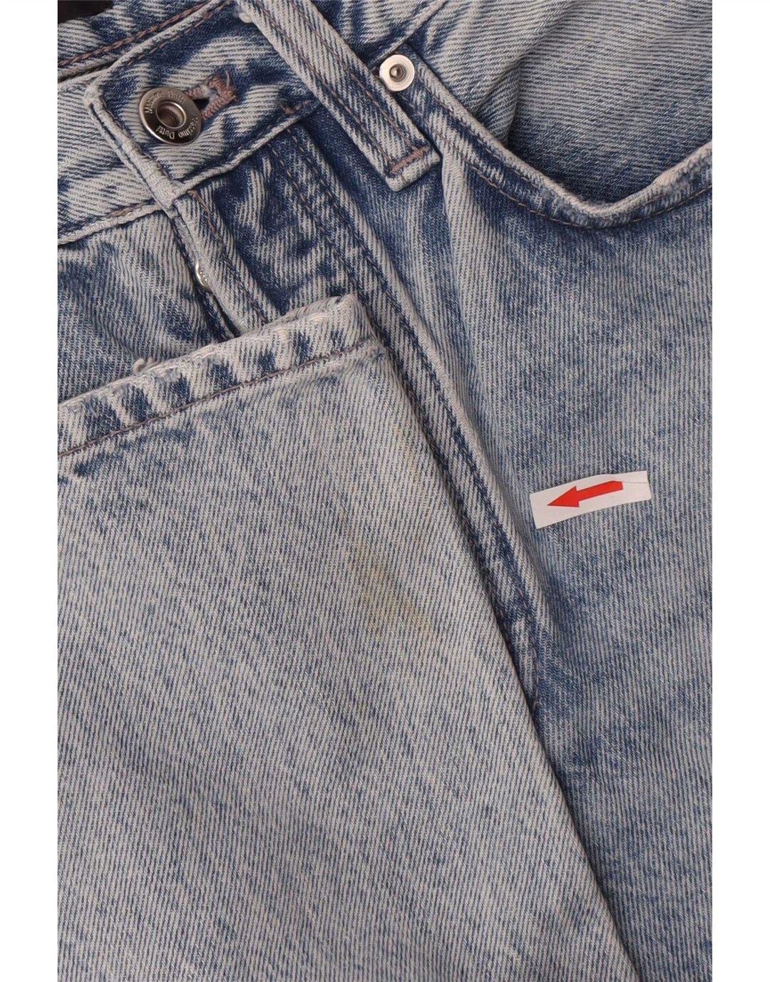 Massimo Dutti Dame Straight Jeans EU 34 2XS W24 L31 Blå