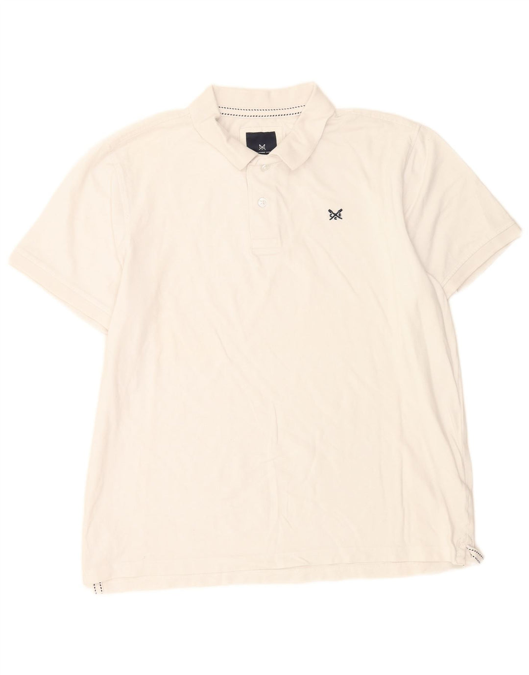 Crew Clothing Herre Polo Shirt XL Hvid Bomuld