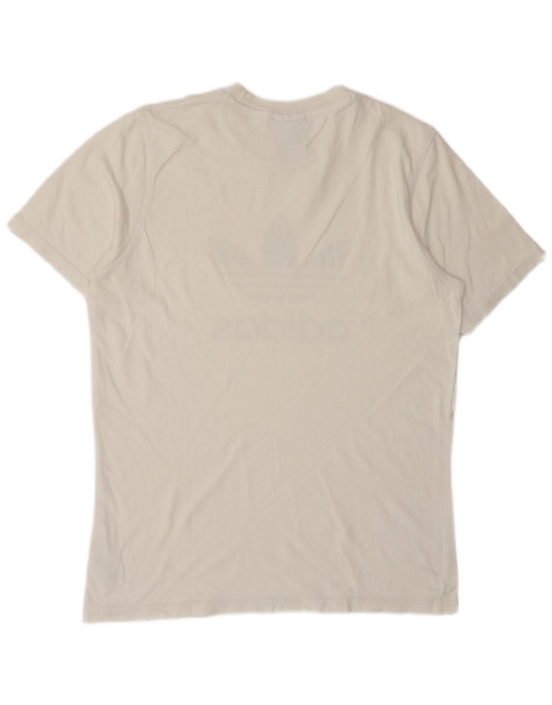Adidas Grafisk T-shirt top til mænd Medium hvid bomuld