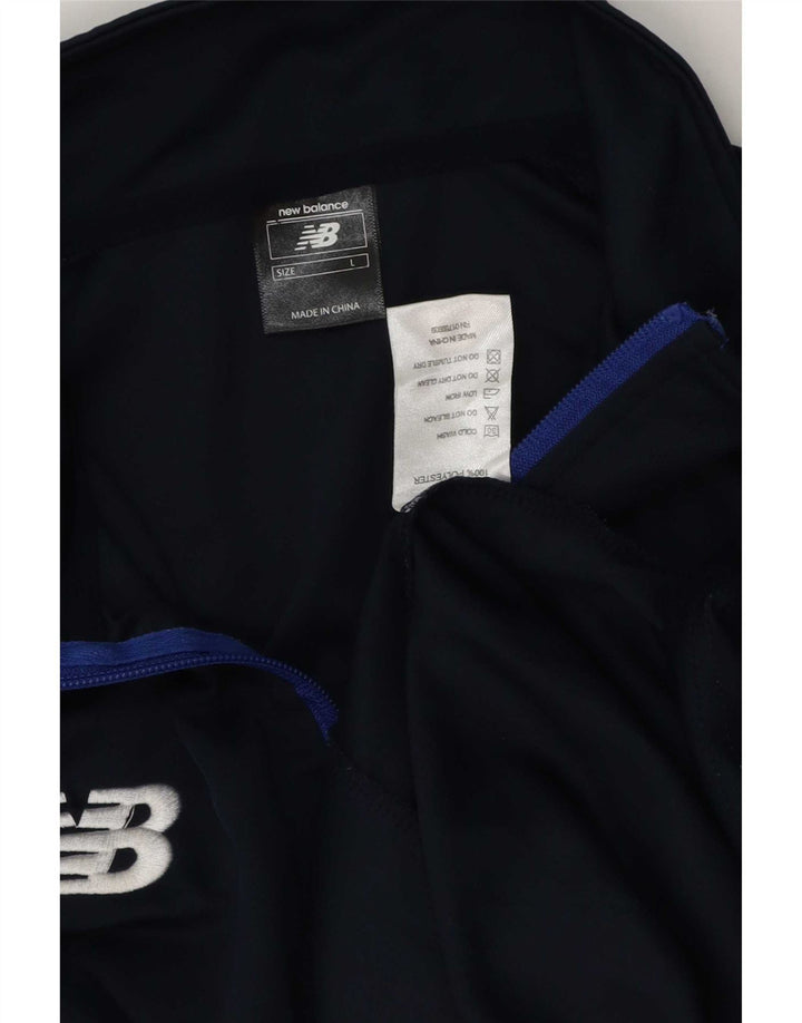 New Balance Herre Grafisk Pullover Træningsdragt Top Stor Marineblå