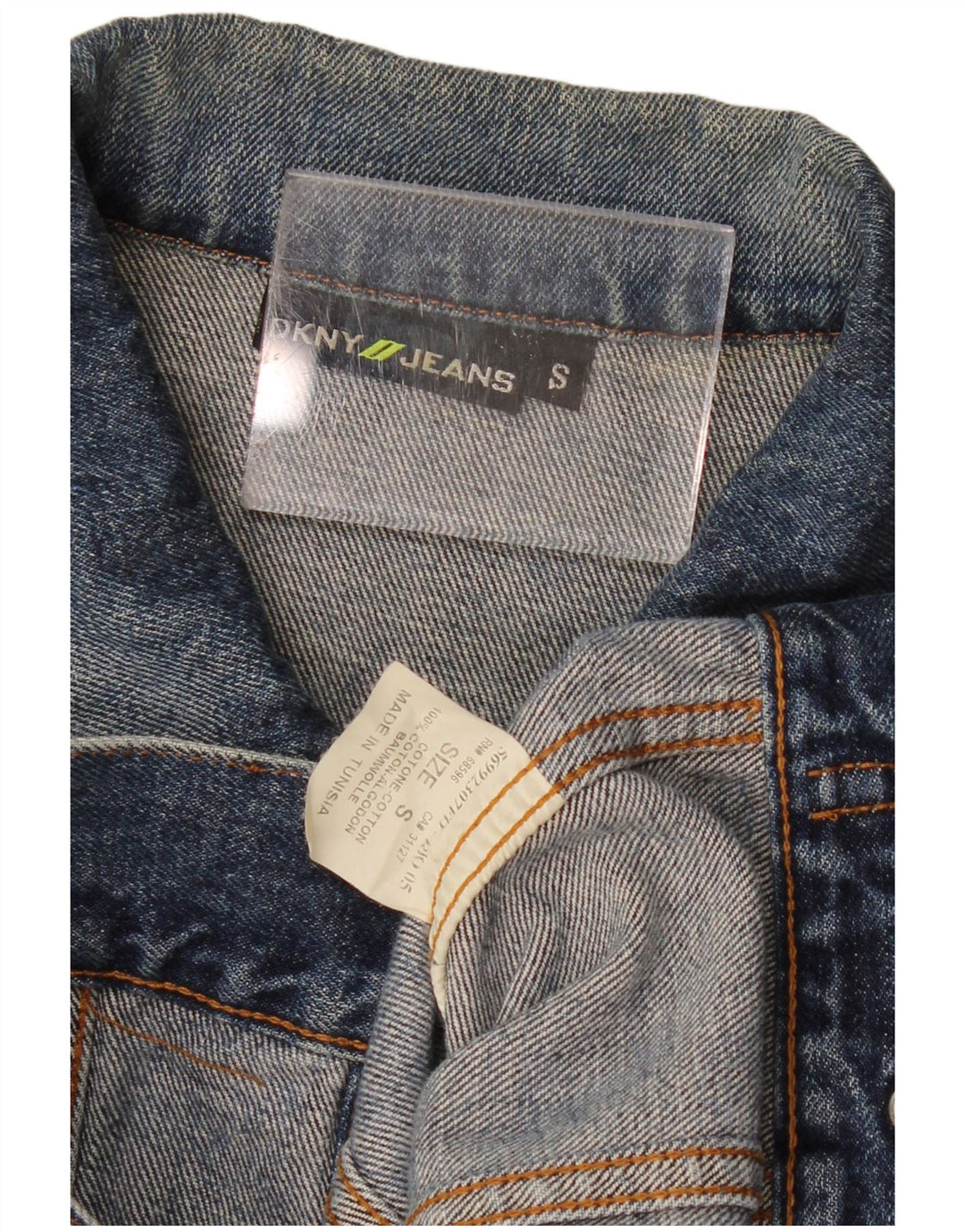 DKNY Herre denimjakke UK 36 Small Blue Cotton