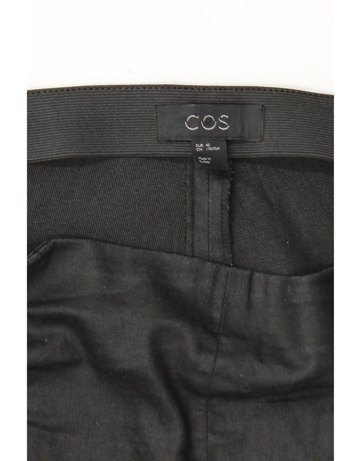 COS Womens Slim Suit Trousers EU 40 Medium W30 L27 Black Cotton