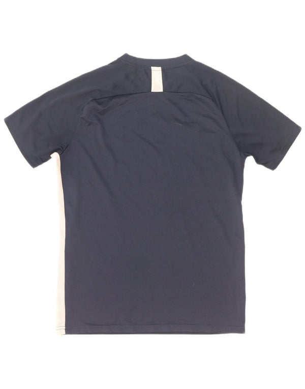 Nike Mens Dri Fit T-Shirt Top Large Navy Blue Colourblock