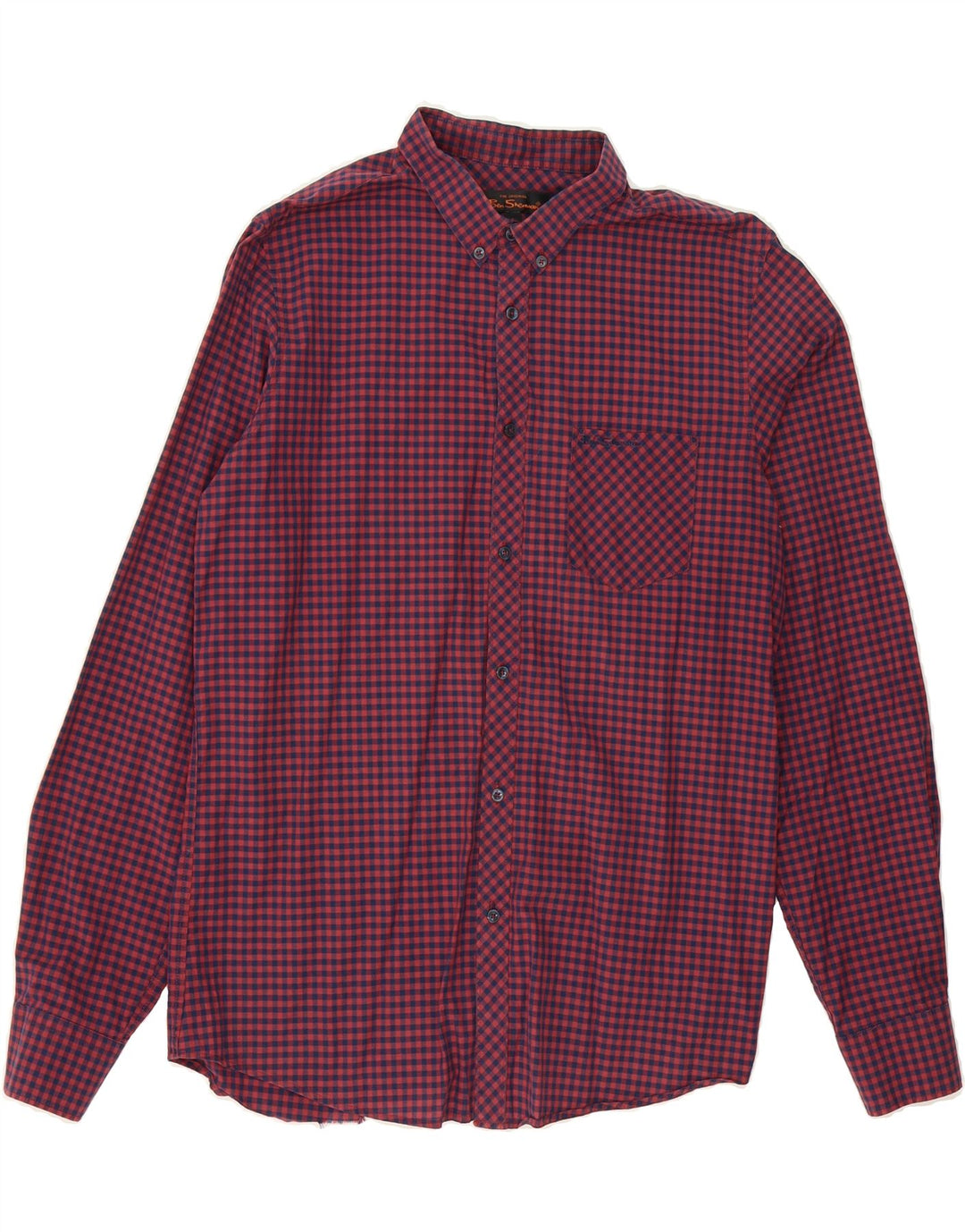 BEN SHERMAN Mens Shirt Large Red Gingham Vintage Ben Sherman and Second-Hand Ben Sherman from Messina Hembry 