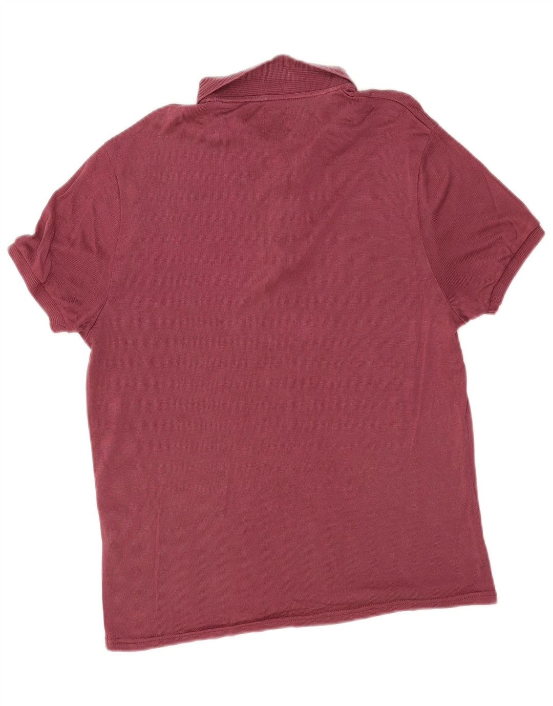 Zara Poloskjorte til mænd Large Burgundy Lyocell