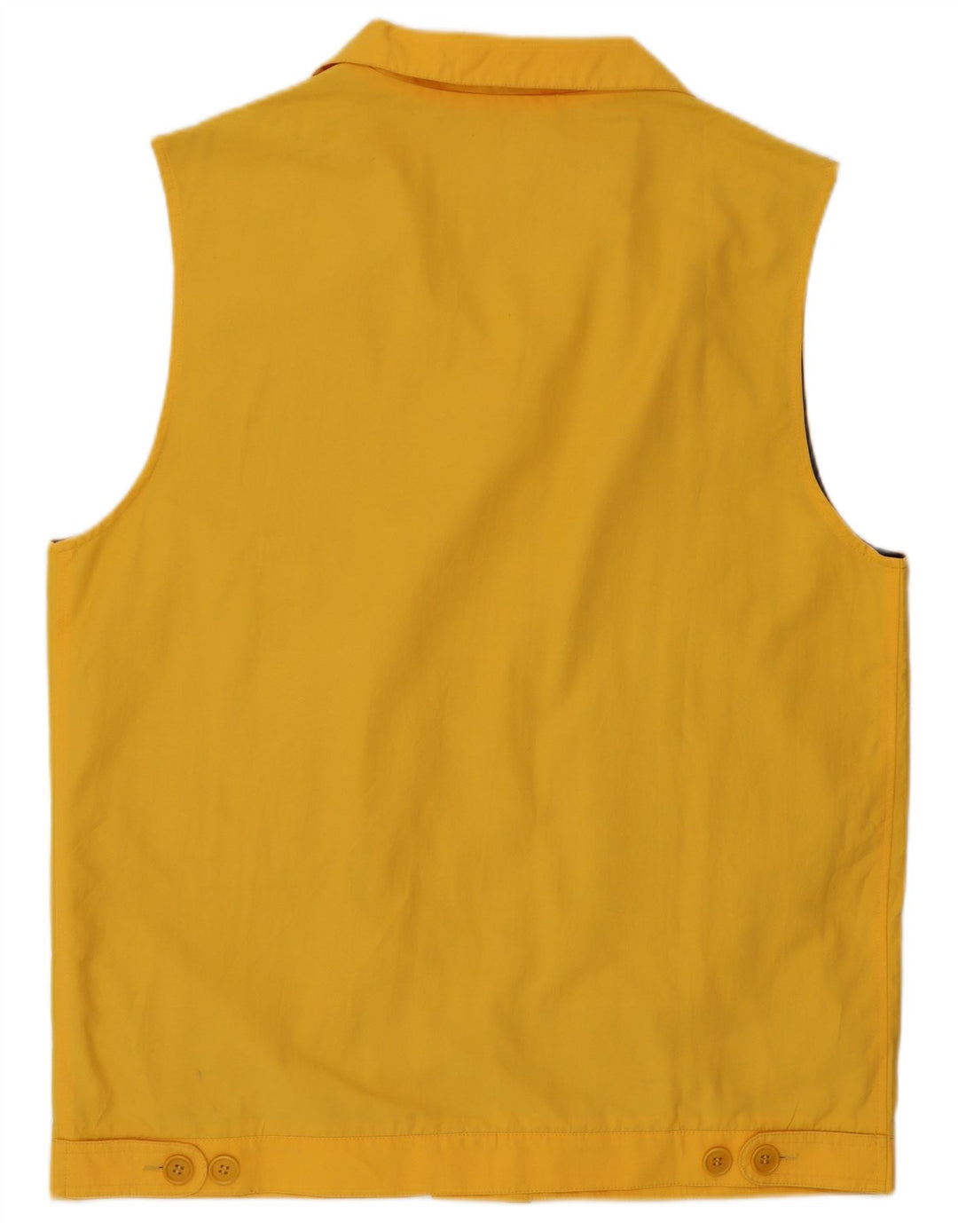 Sea & Sky Herre Utility Gilet UK 38 Medium Yellow Cotton